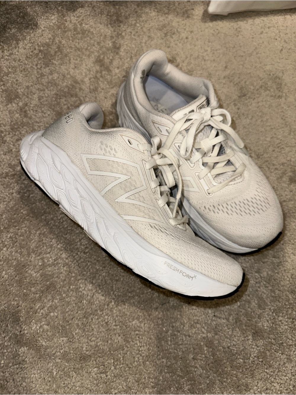 New Balance Women's White Fresh Foam Athletic Sneakers